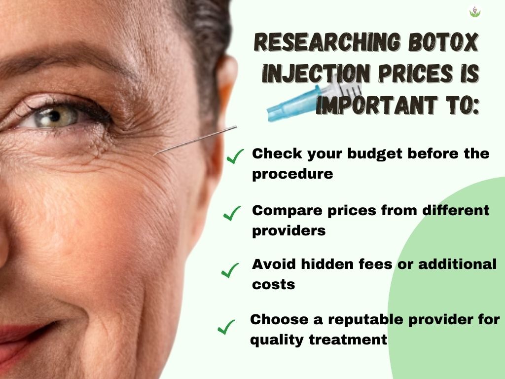Importance of researching Botox injection prices