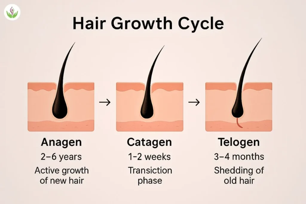 hair growth cycle after hair transplant