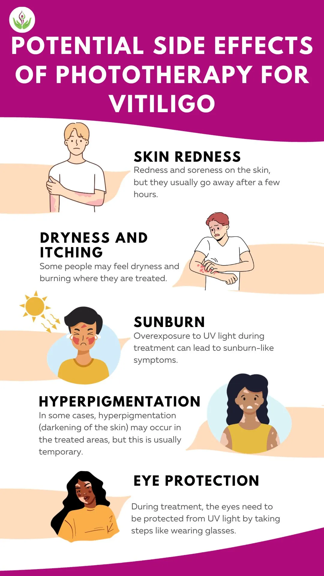 Potential Side Effects of Phototherapy for Vitiligo