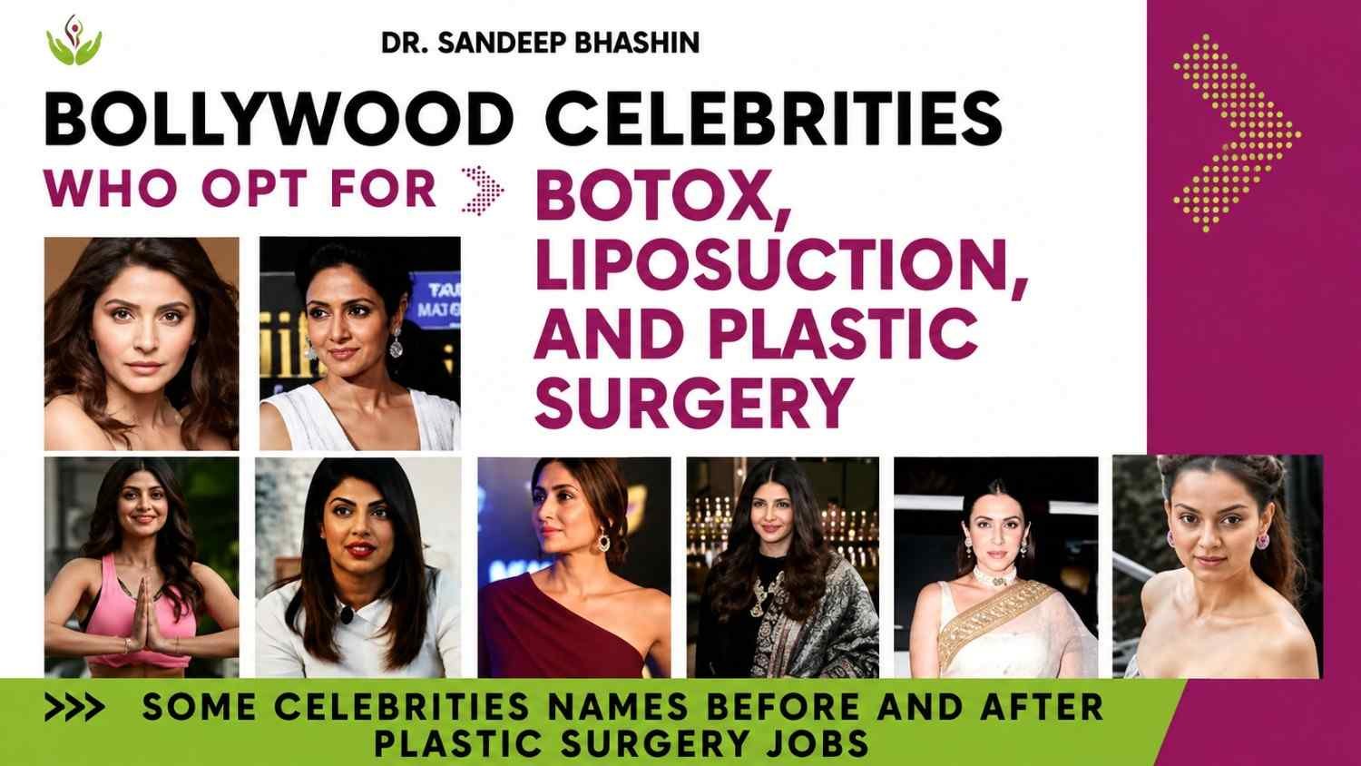 Bollywood Celebrities Who Use Botox, Liposuction & Plastic surgery