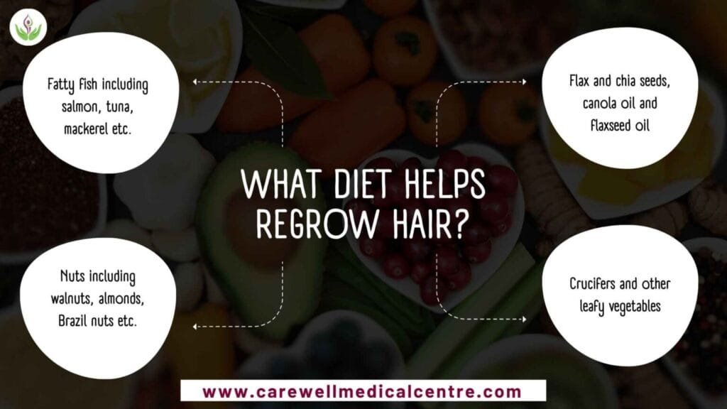 The diet helps regrow hair