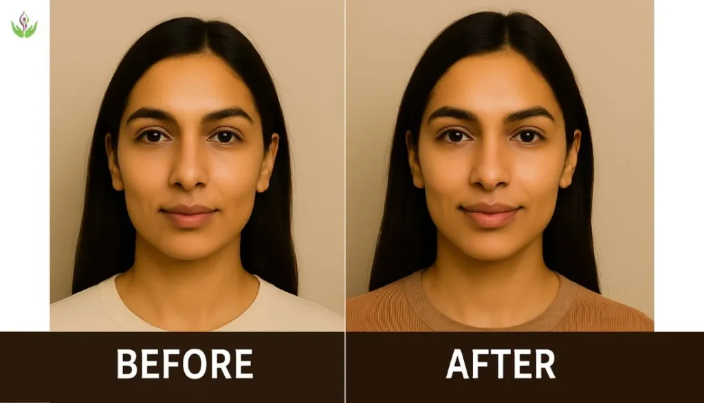 Facial Balance After Lip Augmentation in Delhi – Natural Before and After Result