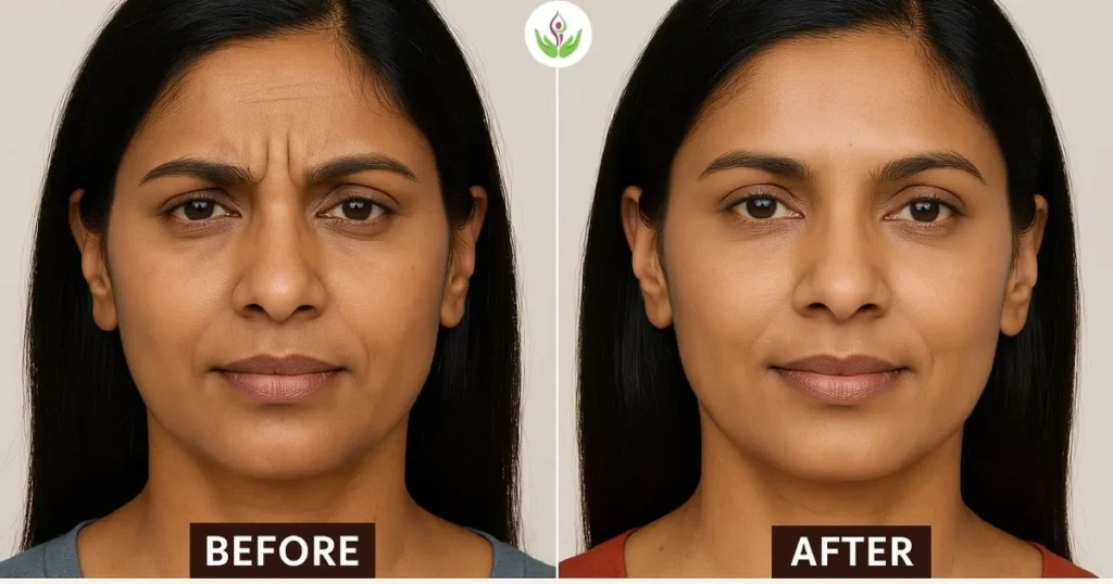 Botox treatment before and after result in Delhi