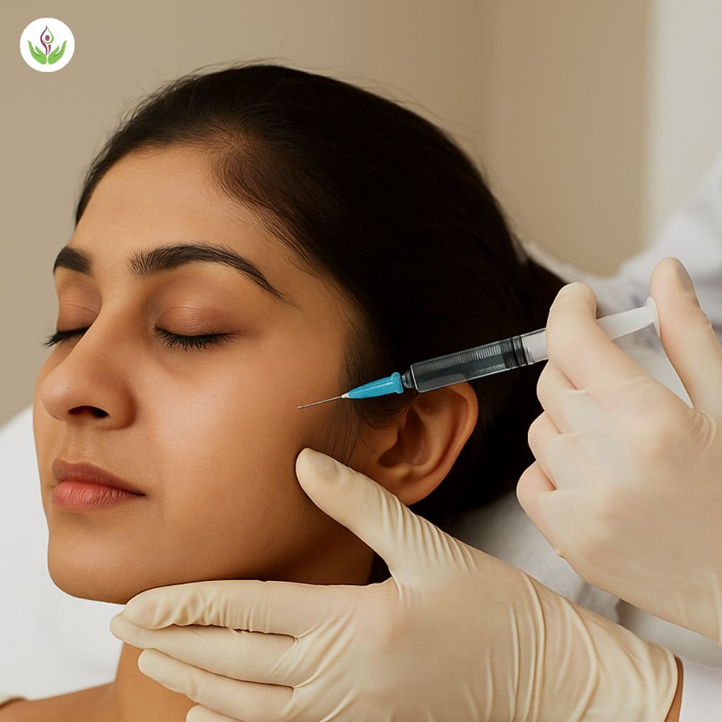 Under-eye filler treatment for dark circles in Delhi