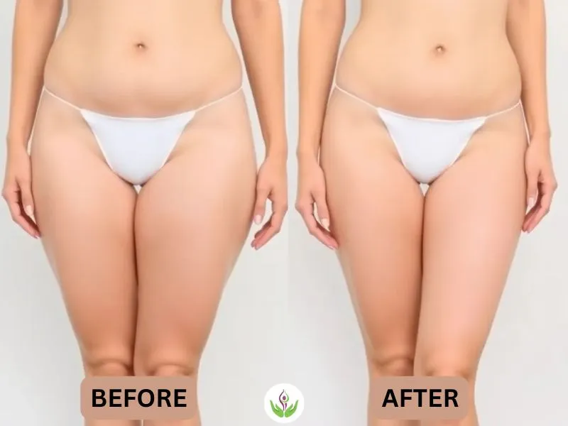 Outer Thigh fat removal results image
