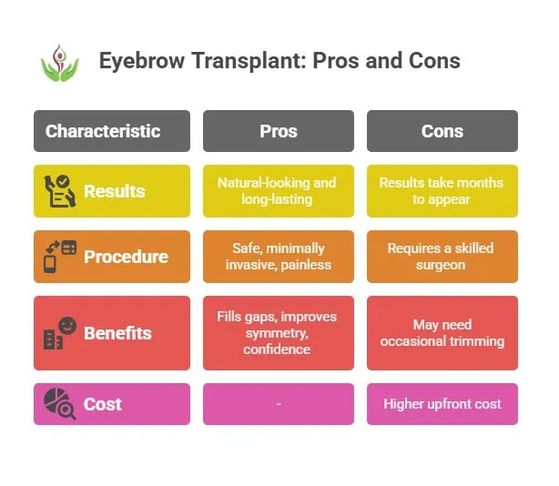 Pros and Cons of Eyebrow Transplant