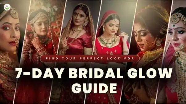 Indian bride with glowing skin in natural soft light for 7 Day Bridal Glow Guide