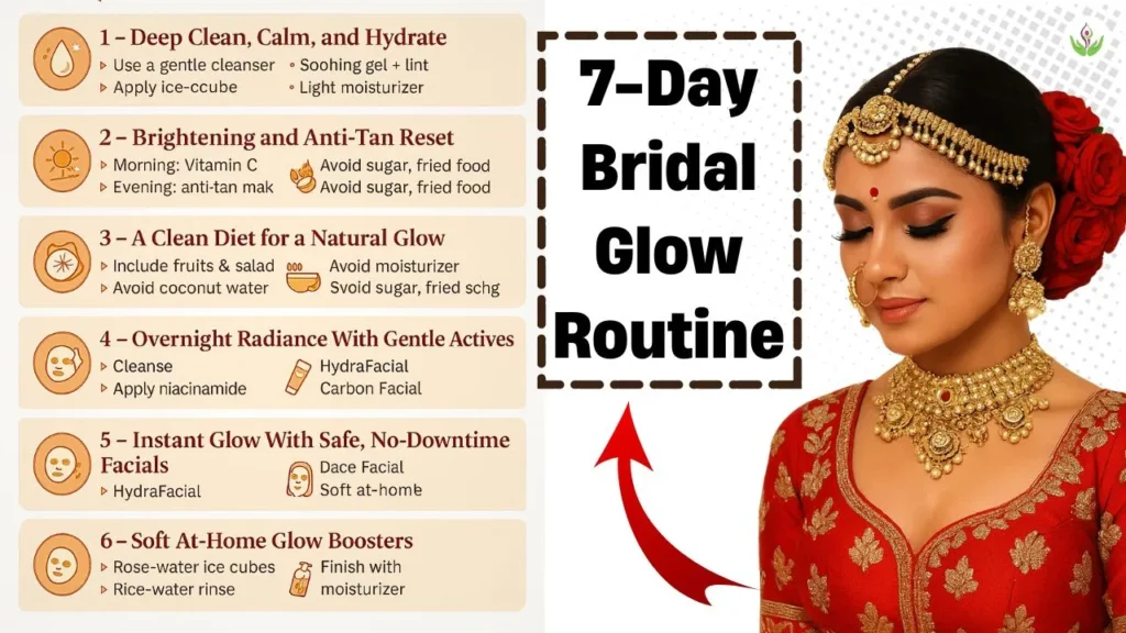 7-Day Bridal Glow Routine (Step-by-Step Weekly Plan)