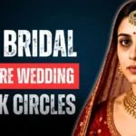 Bride with bright under eyes after dark circles treatment before wedding