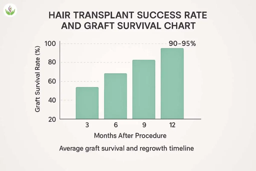 hair transplant success rate and graft survival