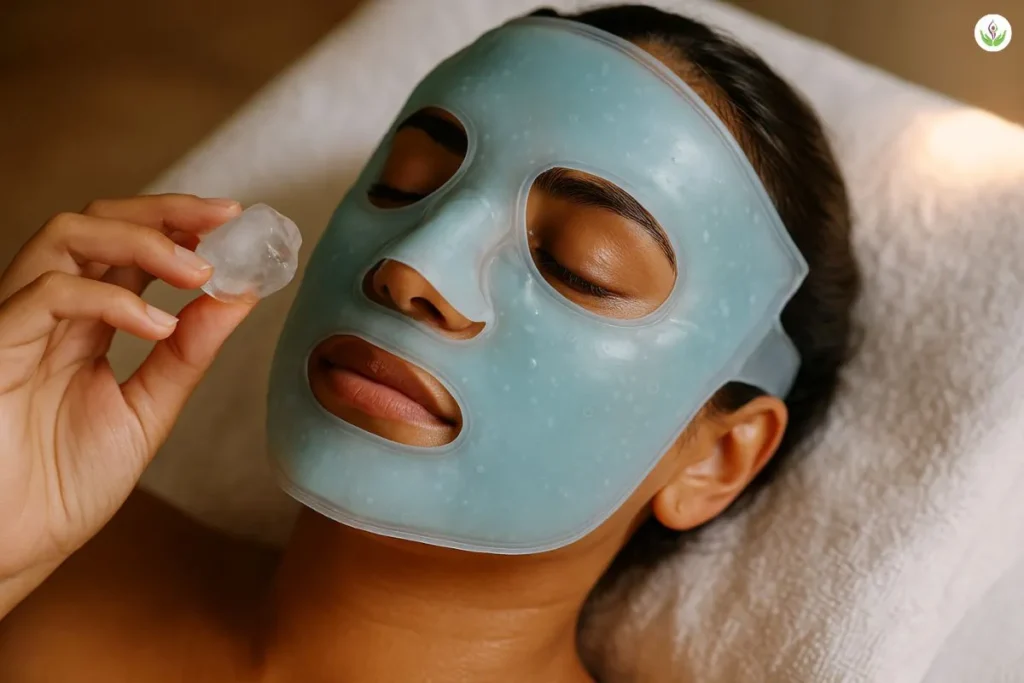 instant face tan removal with ice and cooling mask