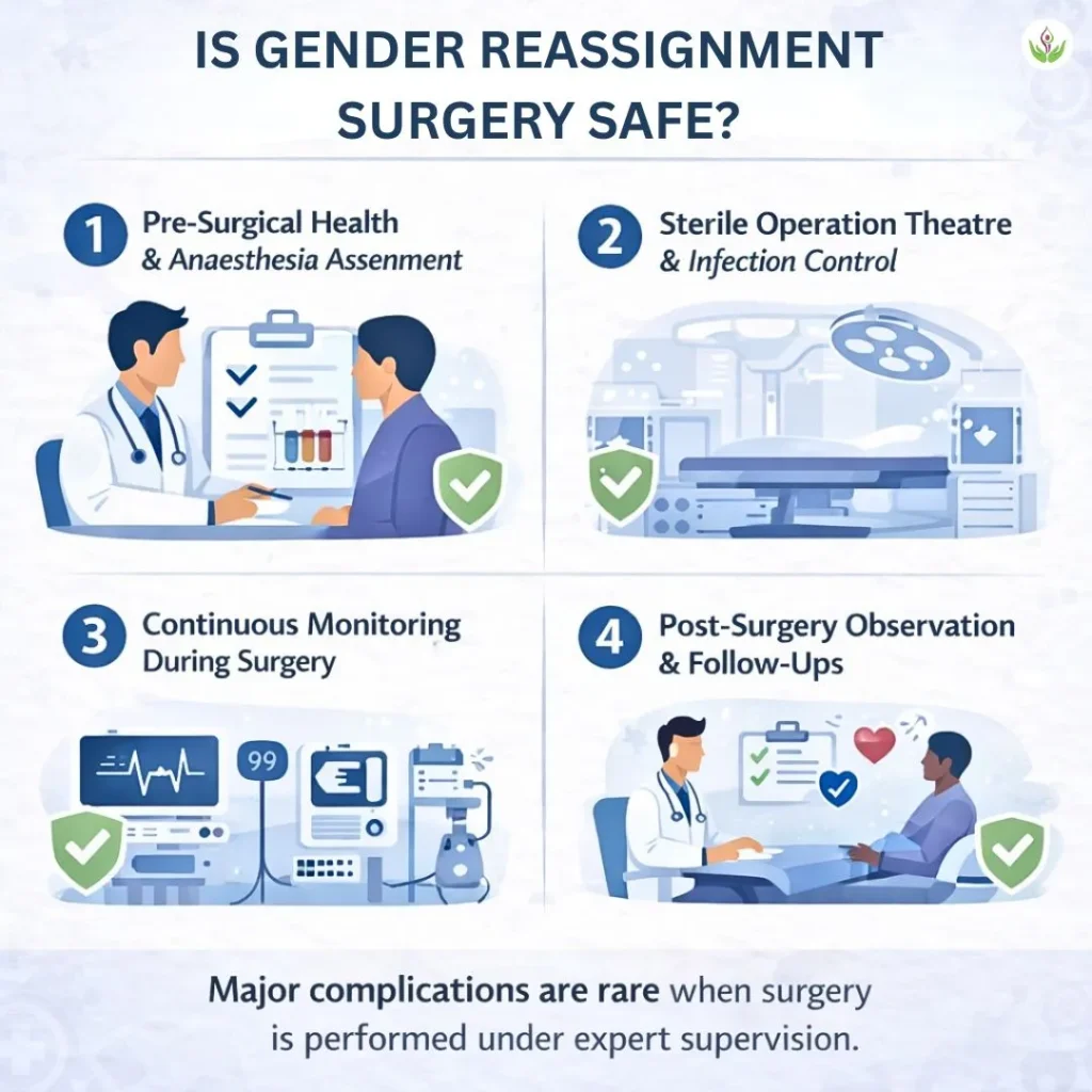 How gender reassignment surgery is performed safely.