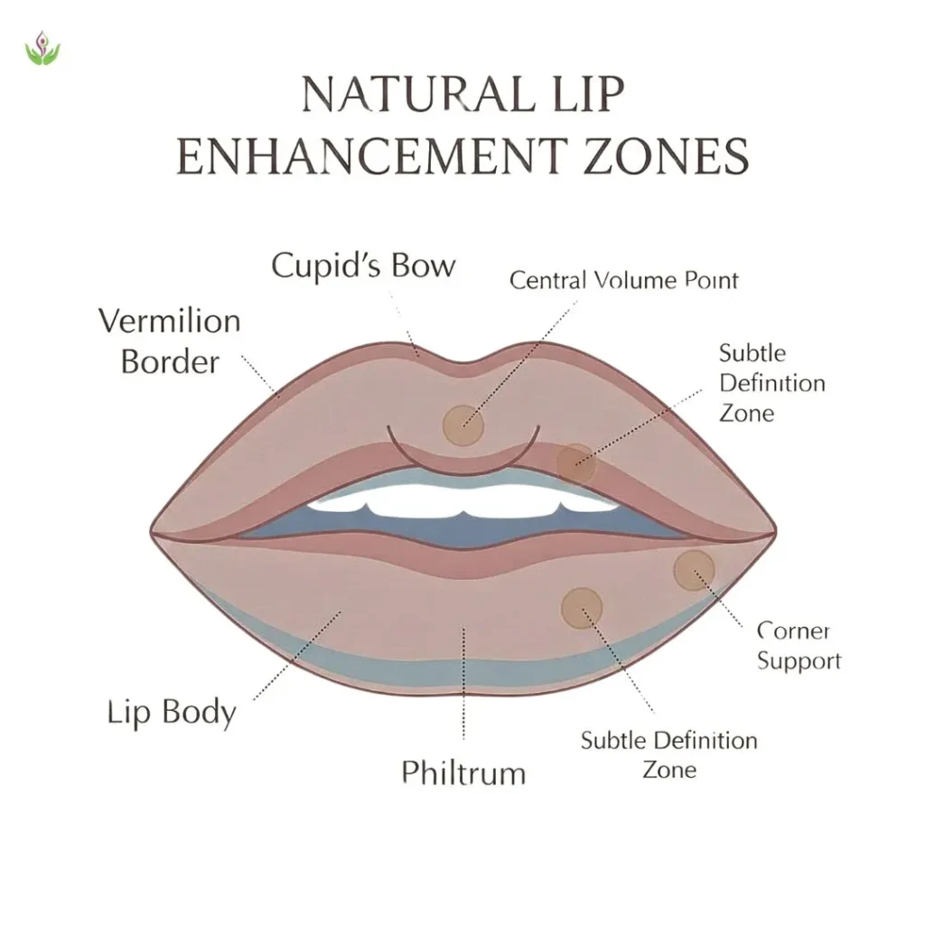 Natural lip augmentation anatomy explained for brides