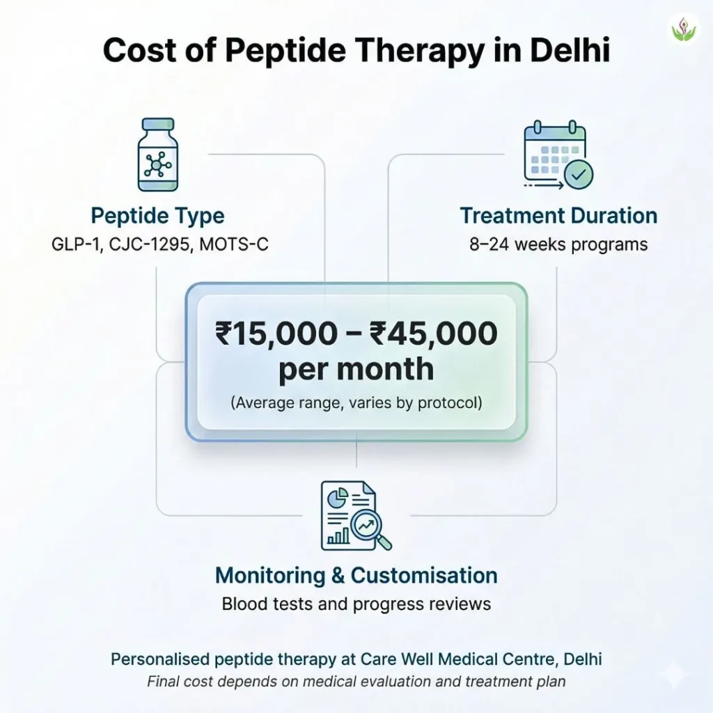 Cost of peptide therapy in Delhi