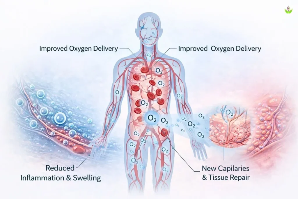 How HBOT helps the body heal through improved oxygen delivery