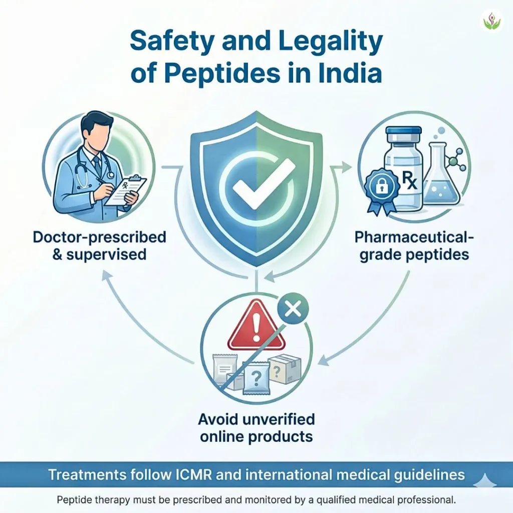 Safety and legality of peptides in India