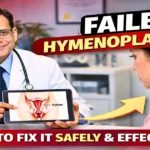 Doctor explaining failed hymenoplasty revision options