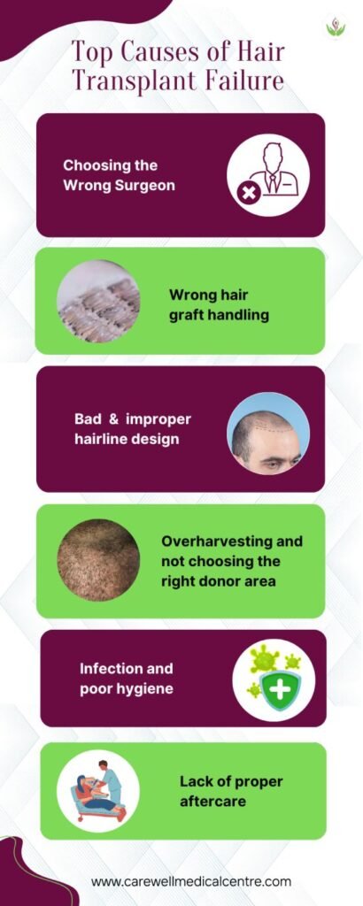 Top Causes of Hair Transplant Failure